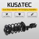 KUSATEC 172200 172199 Front Pair Complete Struts Shock Absorber fit for Chevy Malibu 2004-2012, Pontiac G6 2005-2010, Saturn Aura 2007-2009, Struts with Coil Spring Assemblies