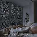 LEMON CLOUD Blackout Window Privacy Film with Tools, 35.4″ x 157.4″