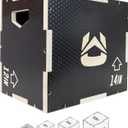 Wooden Plyo Box, 31 Plyometric Jump Training Squat, Step Up, Jumps & More Workout Size S, M, L, XL (Small 16/14/12)