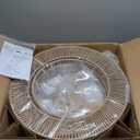 Jughtbo Boho Caged Fandelier with Lights Flush Mount Rattan Ceiling Fan with Lights and Remote Control, Enclosed 6 Speeds Low Profile Fan Light for Bedroom, Living Room, Kitchen