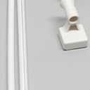 Curtain Rods for Metal Doors Magnetic Rod Extends for Iron and Steel Place, Magnetic Cafe Curtain Rod- W Magnets (Black-1)