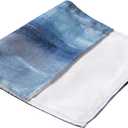 Blue and Grey Placemats Set of 4 Modern Abstract Art Placemats Heat Resistant Non-Slip Artwork Dining Placemats Washable Table Mats for Home Kitchen (Blue and Grey, 18"X12")