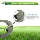 Lawn Mower Deck Drive Belt for John Deere STX30 STX38 STX38 STX46 M74747, for Sabre 1338G 1538H 1546G, for MTD 01005374P, for Husqvarna 531007550 539110410 (1/2 x 105 inch), Aramid Cord Belt
