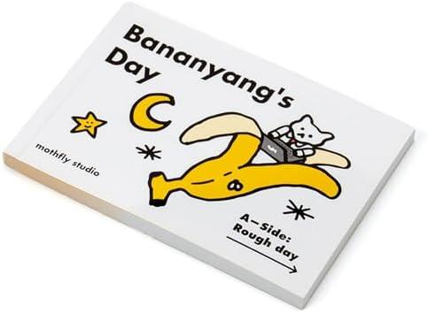 syottoys GBC - Bananyang’s Day Flipbook | Korean Artist Mothfly’s Iconic Character | Double-Sided Storybook with Adorable Graphics 2 Pack