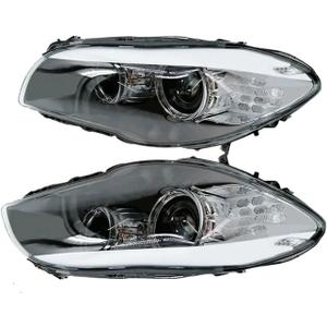 Headlight Assemblies Compatible With BMW F10 F11 F18 520 523 2011-2013 Front Spare Headlamp 63117271911 63117271912 ABS (Army green)