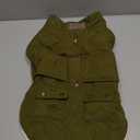 KYEESE Dog Coat Soft Pet Sweater for Cold Weather Thick Cat Clothes with Pocket Windproof Dog Coats for Small Dogs Waterproof Dogs Jacket with Fleece Lined Warm Pet Winter Puffer Coat with Leash Hole, XL