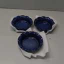 vancasso Mini Pie Pans Set of , 5.2 Inch Ceramic Deep Dish Pie Plates with Ruffled Edge for Baking, Microwave & Oven Safe, Blue