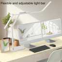 Omorepa 36 W 3000 LM Ultra Bright Architect Desk Lamp with Base, 47.4 Inch Wide Tall Overhead Desk Light for Home Office, Dimmable Table Light with Remote for Desktop Working,Drafting,Reading