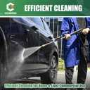 Pressure Washer Gun 3600 PSI with Extension Wand, Nozzle Holder & 5 Spray Tips, M22-14mm Fitting, Replacement for Ryobi, Karcher, Honda, Greenworks, Briggs & Stratton, Gas Power Washer