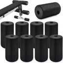 8 Pack Foot Foam Pads Rollers, Machine Leg Foam Roller, Fits 1" Tube, Buffer Tube Cover, Roller Pad for Leg Extension Weight Bench Inversion Gym Equipment Replacement