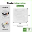 PVC Drop-in Ceiling Tiles 2x2 ft - Case of 12 Covers 48 Sq Ft, Easy Installation for Suspended Grid Ceiling.Waterproof, Washable, Fire Rated Acoustic Panels