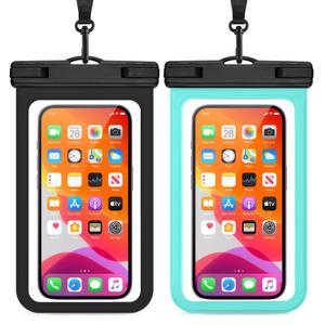MR.LUYU 2025 Waterproof Phone Pouch for Cruise Essentials, Beach Vacation Essentials Cruise Ship Must Haves Dry Bag for Travel Accessories, Case for iPhone 16 15 14 13 12 Pro Plus Max Galaxy 2 Pack