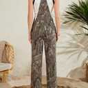 Camo Overalls for Women Loose Fit Fashion Jumpsuits Straight Leg Pants Camouflage Bibs Coveralls Hunting Clothes (Green, XXL)