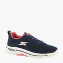Skechers Women's Go Walk Arch Fit Unify Sneaker, Navy/Coral, Size 9