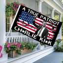 Char-lie Kirk Flag 3x5 Feet Outside Freedom Flag with 2 Brass Grommets, for Bedroom Living Room Garden Decor
