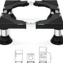 Nefish Mini Fridge Stand Height 5"-6.1" Adjustable 16-24 Inch Washer and Dryer Pedestal with 4 Strong Feet Heavy Duty Washing Machine Stand Base Universal Laundry Platform for Home Appliance