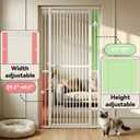 51"-87" Extra Tall Cat Gate for Doorways, Fits 29.2"-40.2" Wide