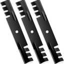 ILONPA 48" Mower Mulching Blades for Toro 103-2527 Ferris 5020843 1520843 Ariens 00273000 04919100 04920600 Bobcat 03239 Exmark 1520843 1-323515 1-403026 Snapper 03239 Zoom 2348 48" Mower Decks, Black