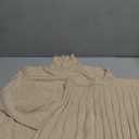 Women's 2 Piece Outfits Turtleneck Long Sleeve Oversized Pullover Sweaters and Pleated Mini Skirt Two Piece Sets, M