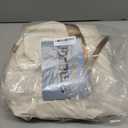 Travel Duffel Bag with Shoes Compartment, Overnight Weekender Bags for Women, Carry on Personal Item Travel Set (Extra Large, Beige & Brown)