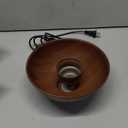 Plug-in Pendant Light, 15FT Hanging Lights, On/Off Switch, Industrial Pendant Light with Plug-in Cord, Metal Hanging Lamps for Living Room, Kitchen, Dining Room Brown