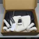 DIASHINY Women's Faux Shearing Fur Winter Coat Warm Thick Fur Lined Faux Leather Jacket, Black-White, Size S