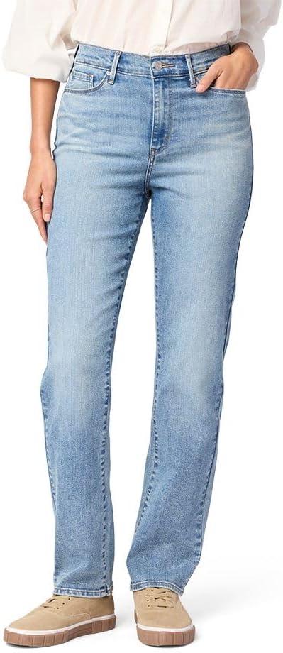 Levi Strauss Signature Gold Women's High-Rise Straight Jeans Stretch Denim (Standard and Plus), (New) Terra Nova, 12 Short