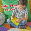 hand2mind Mindful Maze Boards, Tactile Sensory Toys for Toddlers, Anxiety Relief Items, Calm Down Corner Supplies, Emotional Regulation Tools for Kids, Play Therapy Toys, Mindfulness Gifts