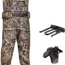 HISEA Hunting Waders, Neoprene Chest Waders for Men with 800G Insulated Boots Waterproof Neoprene Bootfoot Waders (M6/W8, Next Camo Evo(s))
