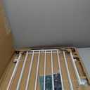 Babelio Baby Gate for Stairs, Kitchen & Doorways, 26-43" W 28" H No Bottom Bar| Easy Installation| One-Handed Operation| Auto-Close| Hardware Mount (Drill Needed) Safety Dog/Pet Gate Indoor (White)