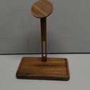 YEOUX Premium Magnetic Phone Holder for Desk | Solid Walnut Wood | 360 Free Adjustable | MagSafe Compatible, for iPhone 17 16 15 14, Stylish Desk Accessory