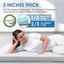 KingChii Memory Foam Camping Mattress, Portable Roll Up Sleeping Pad for Road Trip, Floor Mat Roll Up Futon Mattress for Guests Sleepoverr