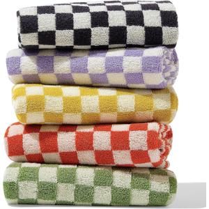 Luxurious Cotton Hand Towels Set of 5 - Soft, Absorbent, and Decorative for Bathroom, Kitchen, Spa, Gym, and More - 13 x 29 Inches - 5 Colors