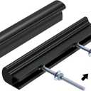 Haidms 25 Pack Adjustable Cabinet Handles Black Cabinet Pulls 1" to 4" (25-102mm) Adjustable Hole Centers Square Drawer Pulls for Kitchen Hardware