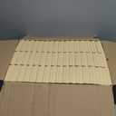 MESHA Jewelry Boxes Bulk 96PC, Matte Cardboard Gift Boxes, Cotton Filled Box with Lids, Brown 3.5x3.5x1 Inch, Bulk Square Small Kraft Gift Boxes