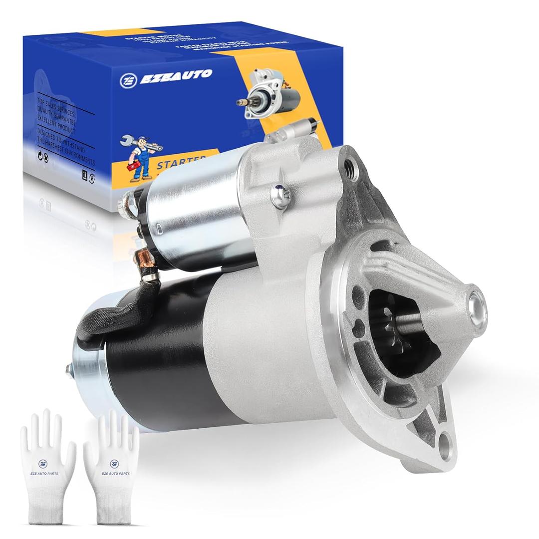 Ezexpreze 17749 Jeep Starter Replacement New for 4.0L 1999-2001 Cherokee, 1999-2002 Grand Cherokee TJ, 1999-2004 Wrangler, L6, 56041012AB AC AD SMT0077 410-48052 17749N 336-1691A M001T84381 12V 1.6kW