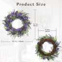 Lavender Wreath for Front Door Spring Summer Wreaths for Front Door, 20 Inch Doors Wreaths for Front Doors Outside All Season, Summer Wreath for Home Wall Window Party Wedding Decor Indoor Outdoor