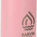 Insulated Water Bottle for Sports, 24 Oz Double Wall Vacuum Travel Bottle with Flip-Top Lid, Dual Sip Leakproof Stainless Steel Water Bottle with 2 in 1 Straw, Keeps Beverage Hot or Cold, Pink Mint