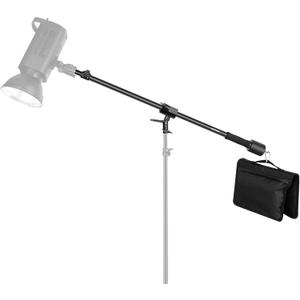 NEEWER Tripod Boom Arm, 35" to 61" (90 to 156cm) with 1.5kg Counterweight and Sandbag, 1/4" Screw Compatible with Softbox, Studio Light, Flash, Umbrella, Ring Light, Max Load 5kg