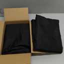 HolidayIdeas 2 Pack Square Fitted Table Covers - 34 x 34 Inch - Black Fabric Table Clothes Washable Tablecloth Protectors for Parties, Holiday Dinner, Trade Show, Vendor Stand