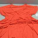 Women's Babydoll Tops T Shirts Peplum Pleated Short Sleeve Cropped Tee Summer Loose Fit Casual Crewneck Tshirts M