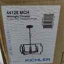 Kichler Lighting Downtown Deco 21.5 inch 6 Light Convertible Chandelier/Semi Flush in Midnight Chrome
