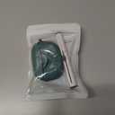 2 x for AirPods Pro 3 Case (2025) DamonLight Floral Engraved Shockproof Protective Soft Silicone Case Cover with Cleaning Pen and Floral Keychain for Apple Airpods Pro 3rd Generation (Forest Green)