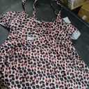 B2prity Women Plus Size Tankini Swimsuits Tummy Control Two Piece Bathing Suit Ruffled Flounce Swimwear with Shorts,Black,pink,white, 2Xl