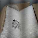 Cooling Side Sleeper Pillow for Neck and Shoulder Pain, Luxury Shredded Memory Foam Curved Bed Pillows for Sleeping Set of 2- Adjustable King Size- Washable Cover Crescent White