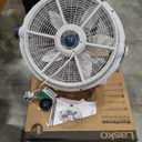Lasko WINDMACHINE 20" High Velocity Floor Fan with 3 Speeds, 360 Directional Airflow, Portable Air Circulator Fan for Home, Garage & Workshop, Fully Assembled, Gray, 3301, 25.1 in. High