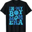 in My Boy Mom Era Boy Mama Gender Reveal T-Shirt Small