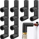 Frienda 8 Pack Pipe Insulation Foam Tube Elbow Insulation Tubing Elbows Water Freeze Protection Heat Preservation Foam Tube for Tubing Outdoor Water Pipe Protection (1/2 Inch)