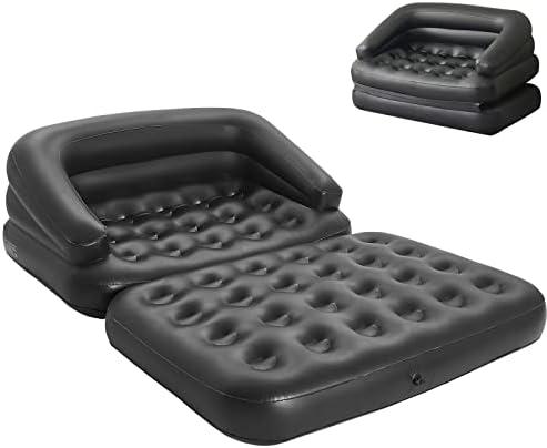 DIMAR GARDEN Inflatable Couch Blow Up Mattress,Outdoor Air Sofa Bed for Camping, Full Size
