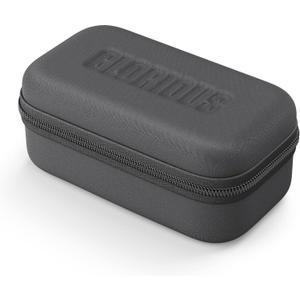 GLORIOUS Universal Mouse Case Gaming, w/Accessory Pocket & Adjustable Wedge (No Shake), Portable Carrying Case, Hard Shell, Zipper, & Wool Interior, for Bluetooth Wireless Mice & Wired Mice